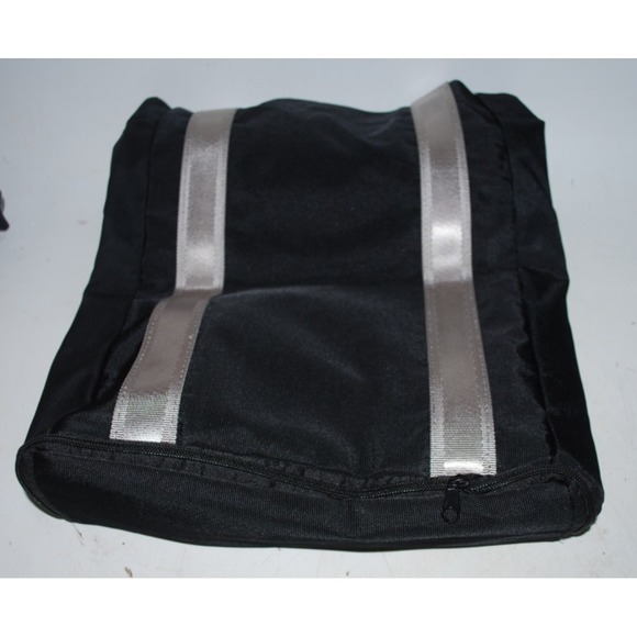 BMW Black Nylon Tote Bag Expandable Carry Bag w Side Pocket New - Picture 5 of 5